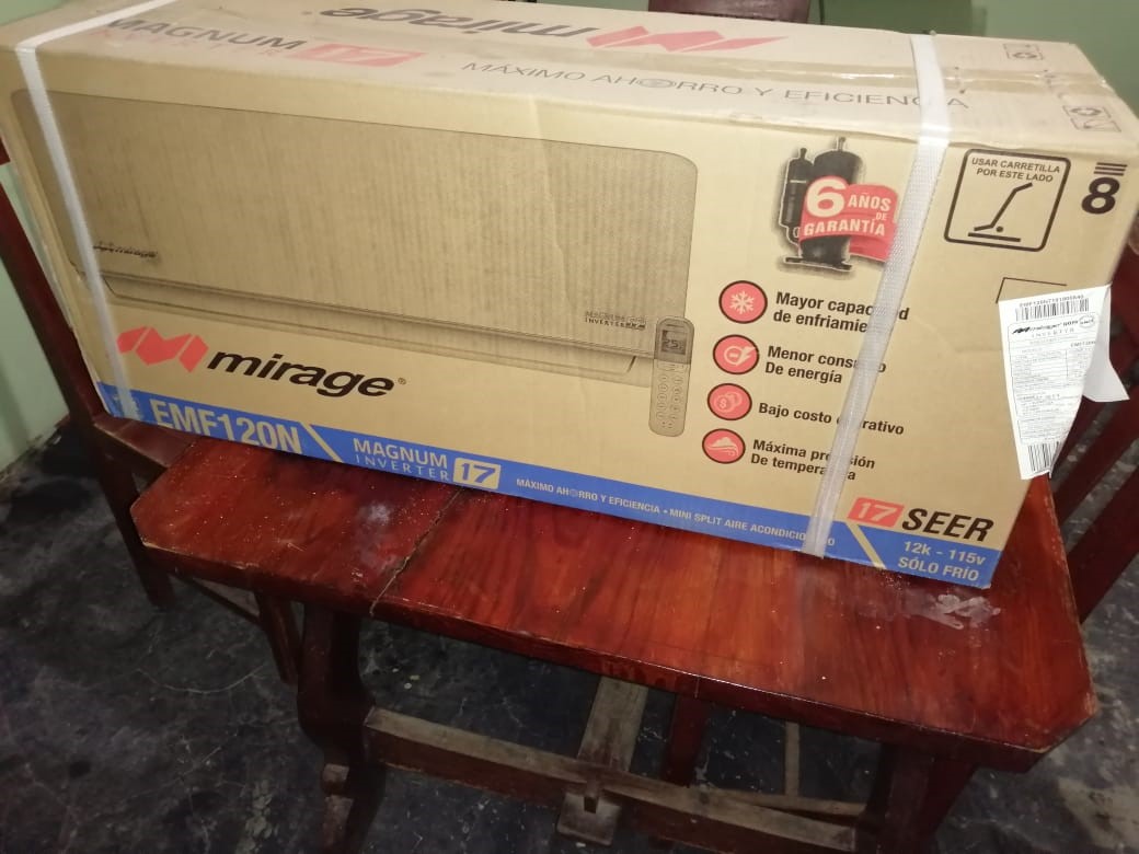 Evaporador de minisplit modelo Magnum17 Inverter de 1TR 110v frio